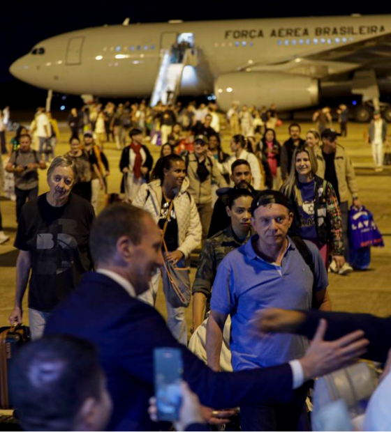 Chega a Brasília primeiro avião trazendo brasileiros de Israel