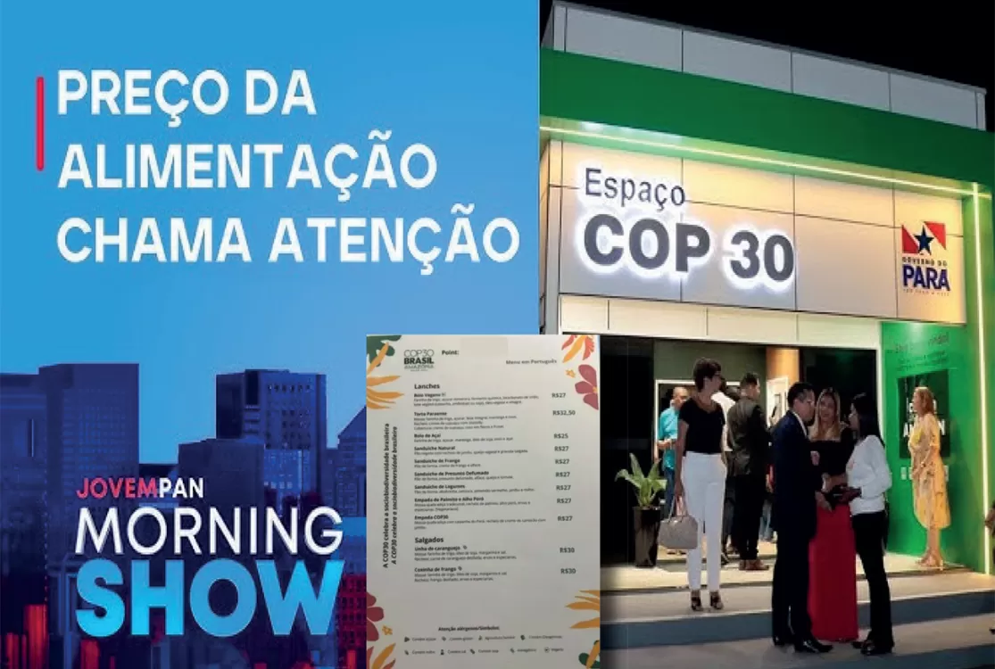 Saúde alerta, bolso reclama: COP30 tem açaí liberado, mas lanche sai a R$ 99
