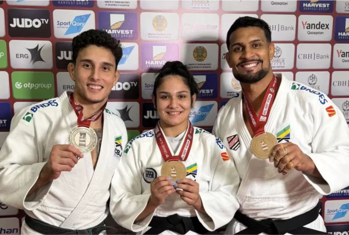Brasil conquista 1 prata e 2 bronzes no último dia do Grand Slam de Astana de judô