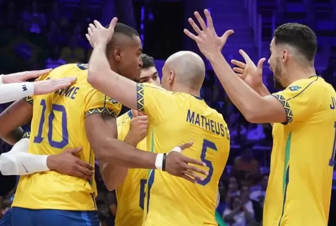 Seleção brasileira masculina de vôlei derrota Irã na estreia da Liga das Nações