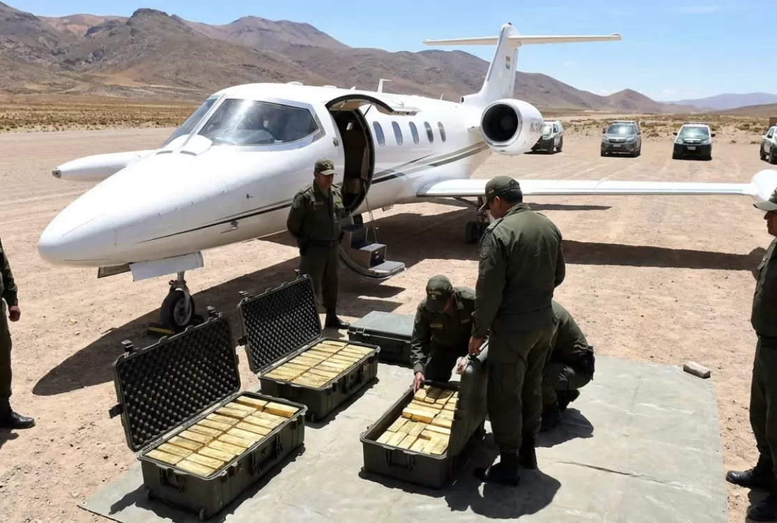 Jatinho de empresário brasileiro é interceptado com 189,5 kg de ouro na Bolívia
