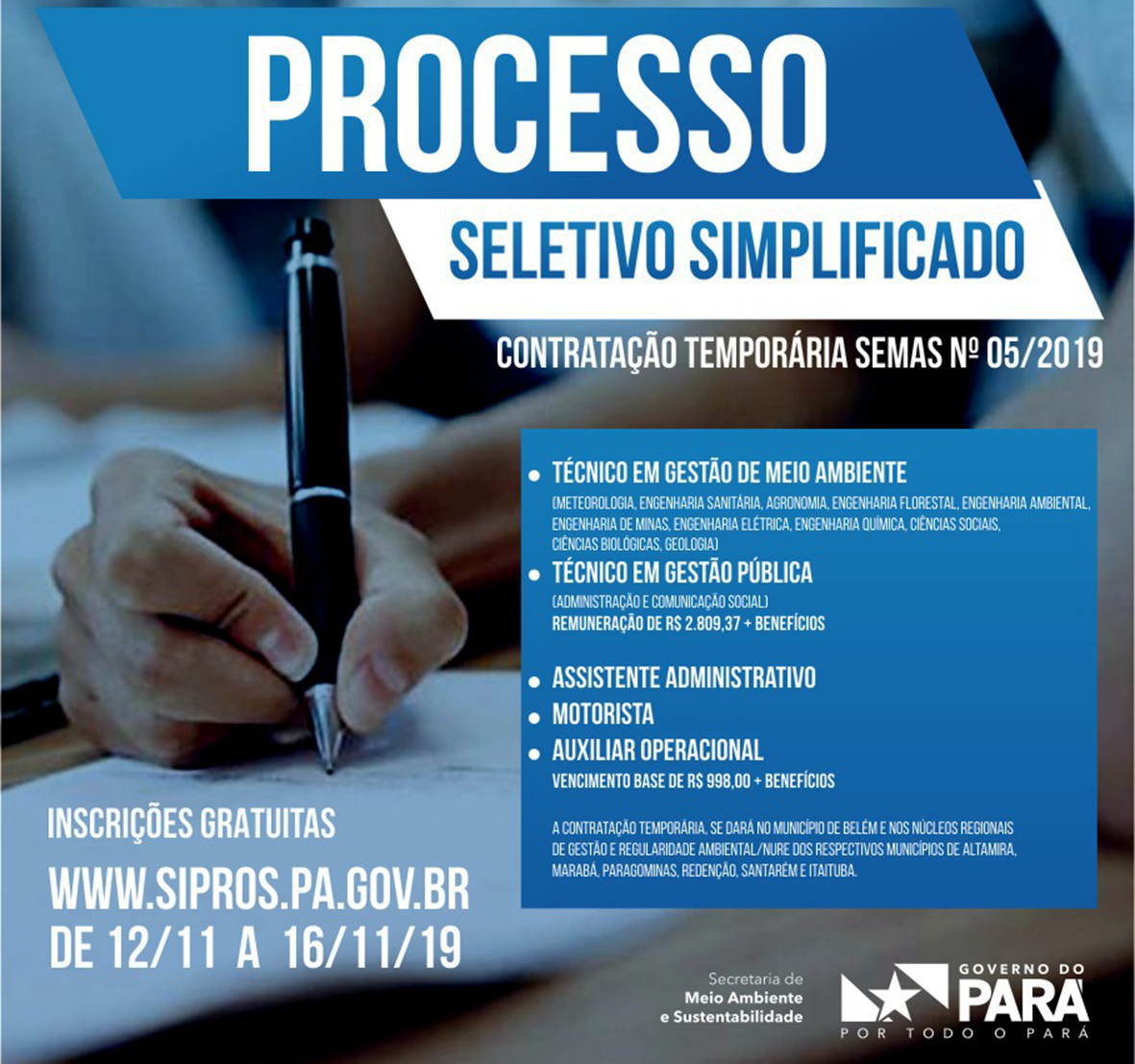 Read more about the article Contratos temporários no governo Helder engolem vagas previstas para concursos pelo governo Jatene