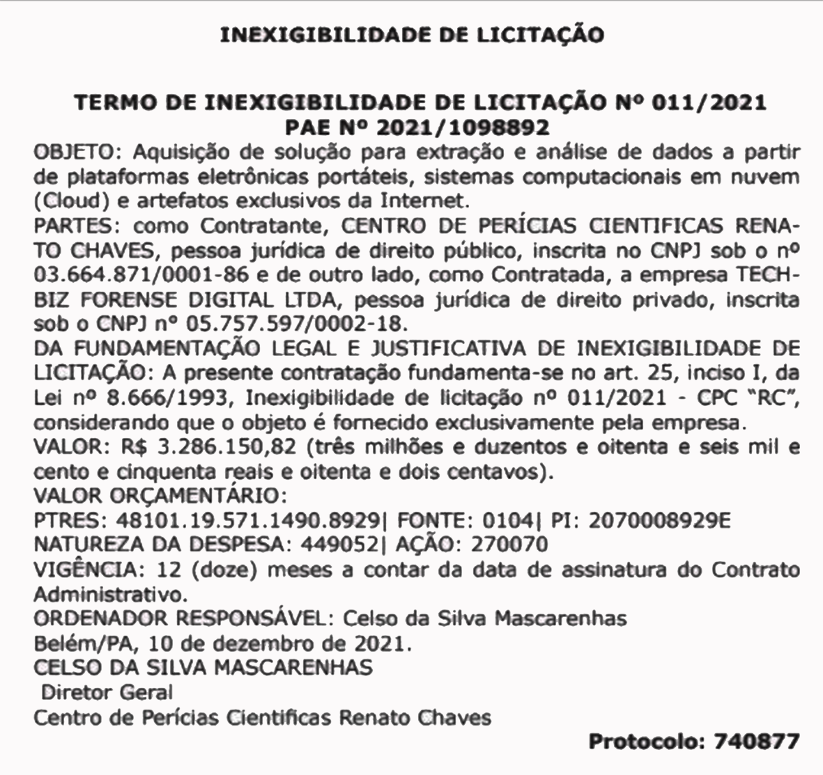 Read more about the article “Renato Chaves” contrata empresa de Brasília por mais de R$ 2 milhões para cuidar de arquivo