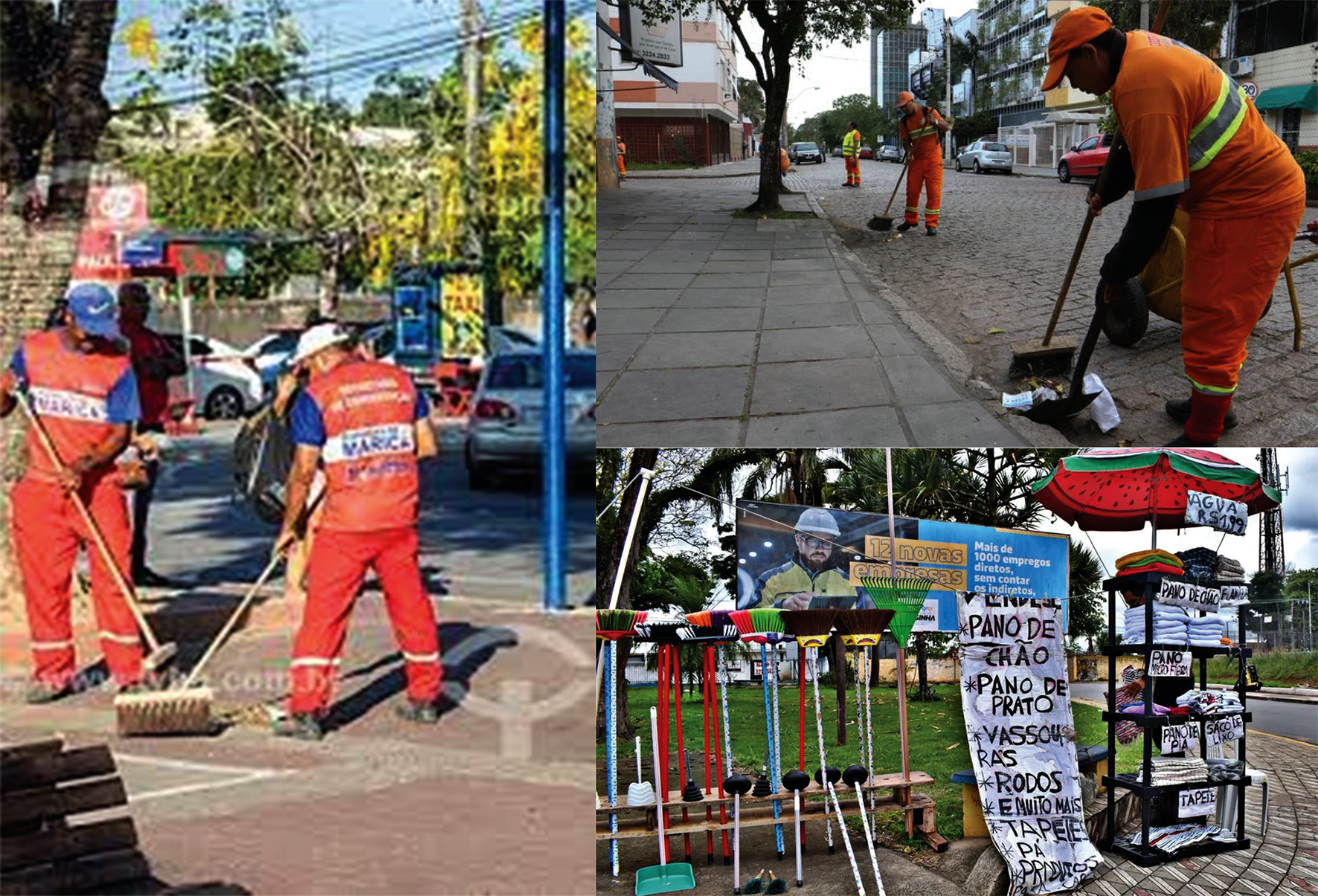 Read more about the article Em Belém, cidade de mentirinha de Ed50, vassoura de piaçava ainda é instrumento de limpeza pública